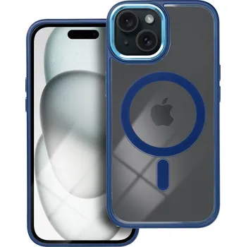 Náhradní kryt pro mobilní telefon Kryt Color Edge Mag Cover s Magsafe iPhone 15 tmavě modrý
