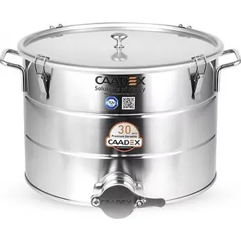 Stáčecí nádoba na med nerez s těsnícím víkem 28 kg Caadex