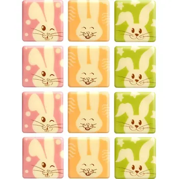 Čokoláda Barbara Luijckx Čokoládová dekorace Legrační zajíček 12ks