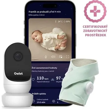 IP kamera Owlet Dream Sock & Cam 2 Bundle - Original Mint Zelená