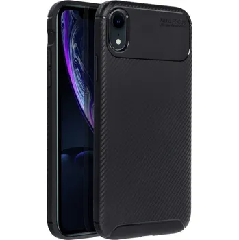 Náhradní kryt pro mobilní telefon Kryt Carbon Premium iPhone XR černý