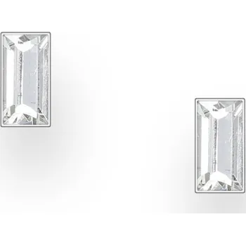 Náušnice Stříbrné náušnice Crystal BÍLÉ