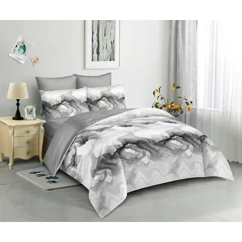 Povlečení Bavlissimo Francouzské 6-dílné povlečení 200x220 cm (mramorový vzor)