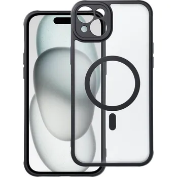 Náhradní kryt pro mobilní telefon Kryt Full Matte Mag Cover s Magsafe iPhone 15 Plus černý