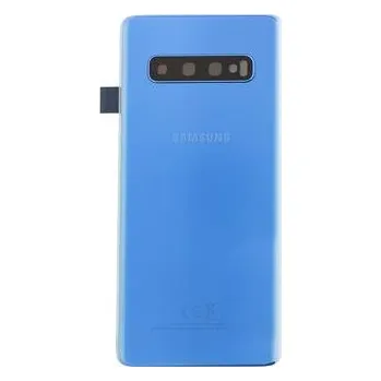 Náhradní kryt pro mobilní telefon Samsung Galaxy S10 - Zadní kryt se sklem zadní kamery - modrý (náhradní díl)
