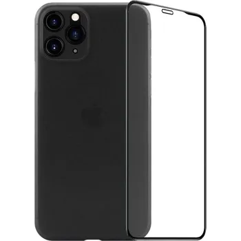 Náhradní kryt pro mobilní telefon 2PACK - 3D ochranné sklo + černý matný ultratenký Kryt pro iPhone 11 Pro Max