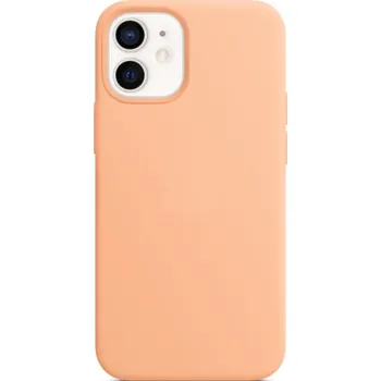 Náhradní kryt pro mobilní telefon engaroGuard iPhone 12/12 Pro Silicone Case with MagSafe - Cantaloupe design (oranžová)