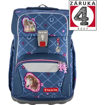 Školní batoh Školní aktovka Step by Step GIANT Horse Lima, pro prvňáčky - 5dílný set, certifikát AGR