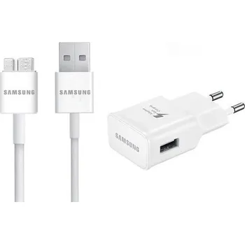 Rychlonabíječka Samsung EP-TA20EWE s USB DQ10Y0WE pro Samsung Galaxy S5 a Note 3, white