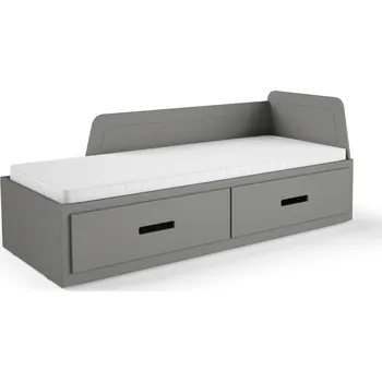 Postel Dolmar Dřevěná dětská dvoulůžková postel MIA 80x200 Zvolte potah: antracit