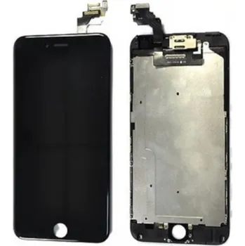 Černý LCD displej iPhone 6 Plus s přední kamerou + proximity senzor OEM (bez home button)