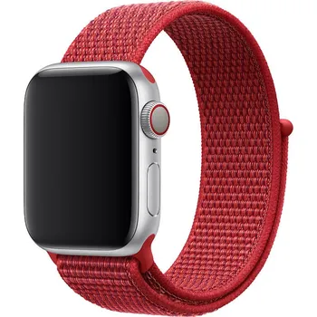 Řemínek na hodinky Nylonový řemínek pro Apple Watch (38/40/41 mm) red