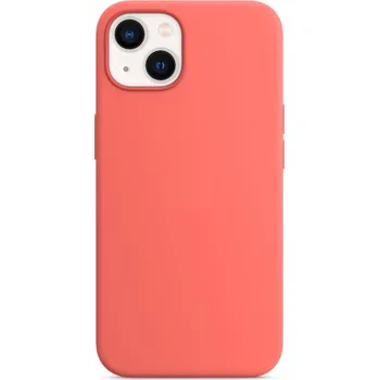 Náhradní kryt pro mobilní telefon engaroGuard iPhone 13 mini Silikonové pouzdro s MagSafe - Pink Pomelo design (lososové)