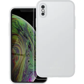 Náhradní kryt pro mobilní telefon Kryt Roar Matte Glass Case - iPhone XS (stříbrná)