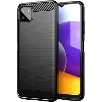 Náhradní kryt pro mobilní telefon Kryt Forcell CARBON Pouzdro Samsung Galaxy A22 5G černé