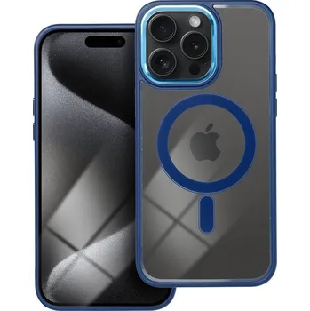 Náhradní kryt pro mobilní telefon Kryt Color Edge Mag Cover s Magsafe iPhone 15 Pro Max tmavě modrý
