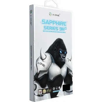 Safírové tvrzené sklo Sapphire X-One - extrémní odolnost ve srovnání s běžným sklem - iPhone 11 Pro/X/XS