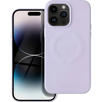 Náhradní kryt pro mobilní telefon Roar kožený kryt Mag Case - iPhone 14 Pro Max fialové