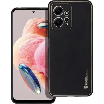 Náhradní kryt pro mobilní telefon Kryt LEATHER Case Xiaomi Redmi Note 12 4G černý