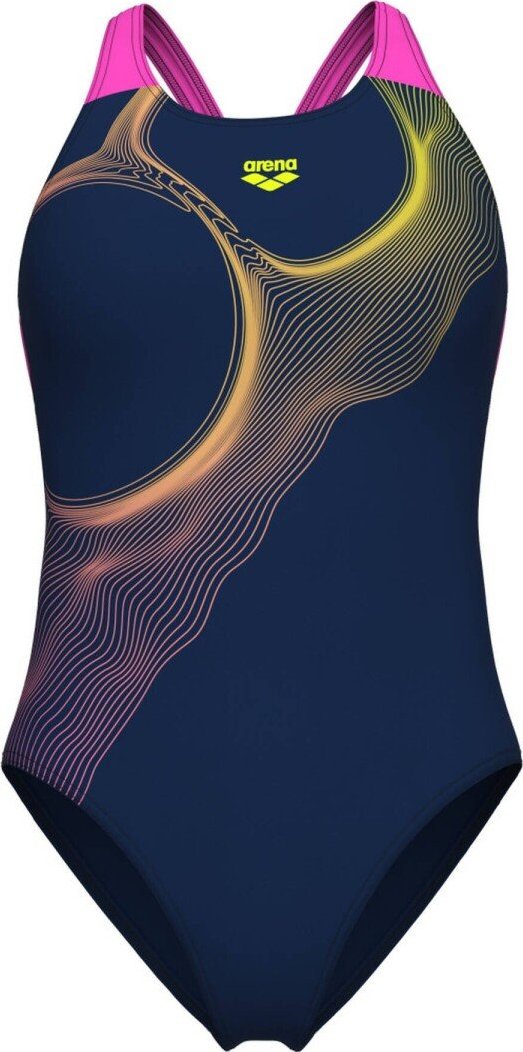 Jednodílné sportovní plavky Ripples Arena® nám. modrá/růžová 40
