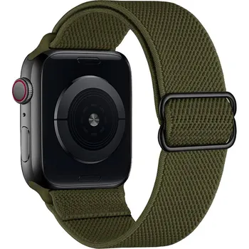 Řemínek na hodinky Scrunchie řemínek pro Apple Watch (42/44/45mm) Army Green