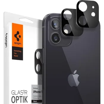 Náhradní díl pro mobilní telefon Spigen Optik - Ochranné sklo zadní kamery pro Apple iPhone 12 - 2ks v balení