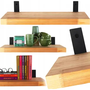 police Kovová police Kapaga 60 x 25 cm černá