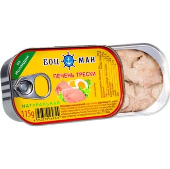 konzervovaná ryba Tresčí játra Bocman 115g