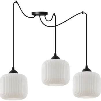 Závěsné svítidlo Riffle Spider, 3x bílé skleněné stínítko, b