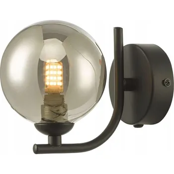 Nástěnné svítidlo Nástěnné svítidlo Cradle 1 světlo, matná černá / kouřové sklo