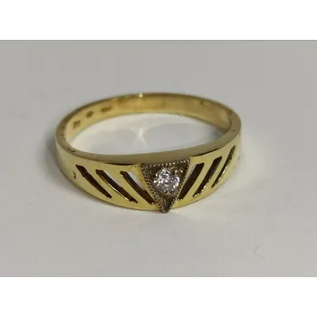 Prsten Zlatý dámský prsten se zirkonem