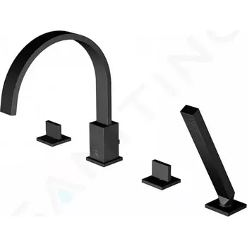 Vodovodní baterie Steinberg 135 Baterie na okraj vany, 4-otvorová instalace, matná černá, 135 2402 S