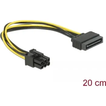 Kabel do PC Delock napájecí kabel SATA 15 pin na 6 pin PCI Express