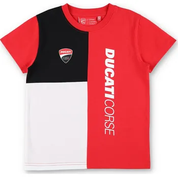 Chlapecké tričko DUCATI triko DUCATI CORSE dětské červená bílá - 8-10 let
