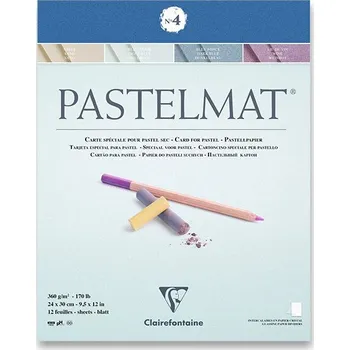 Blok Clairefontaine Pastelmat No.4 - 24 x 30 cm, 12 listů, 360 g