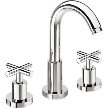 Vodovodní baterie Sapho AXIA tříprvková stojánková umyvadlová baterie bez výpusti, chrom