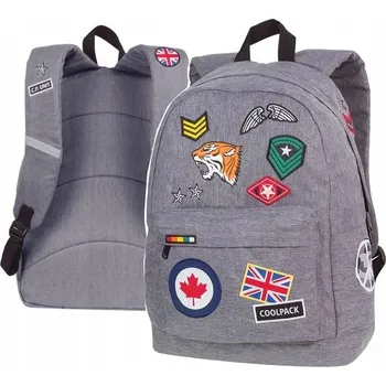 Školní batoh Školní batoh s více komorami CoolPack, odstíny šedé a stříbrné, vícebarevný, 25 l