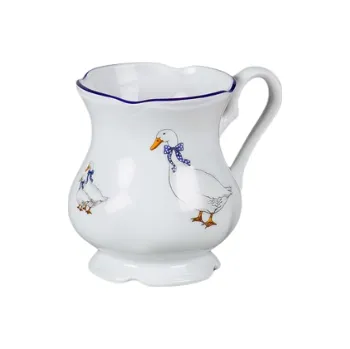 Hrnek, 0,25 l, karlovarský porcelán, Leander Loučky, Mary-Anne, husy