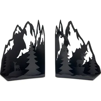 Zarážka na knihu Balvi Knižní zarážky Mountains 28006, černé Kniha