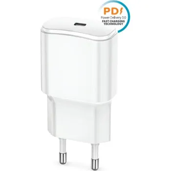 Mobilní telefon Rychlonabíječka do sítě Forever TC-01 PD 1x USB-C 20W bílá