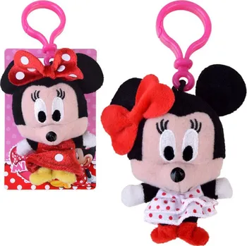 plyšák Disney Plyšový přívěsek Minnie Mouse Mix barev 10 cm
