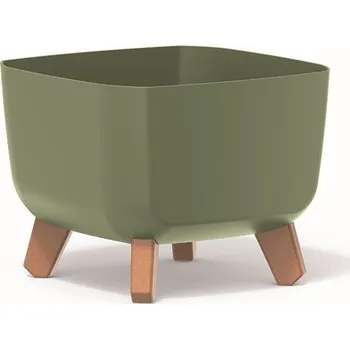 Květináč GRACIE SQUAT zemitě zelený, varianta 29 cm