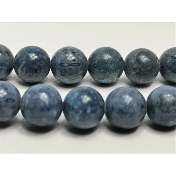 Náhrdelník Náhrdelník z leštěných kuliček modrého korálu