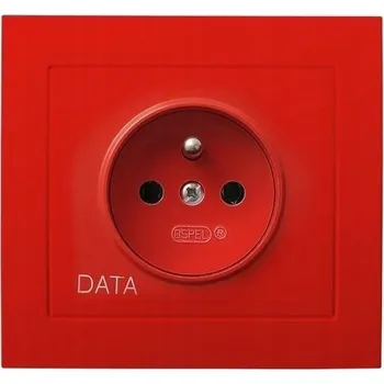 Elektrická zásuvka OSPEL KIER GP-1WZD/22 Jednoduchá zásuvka s uzemněním DATA