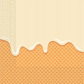 Papírový ubrousek Narozeninové ubrousky Zmrzlina 33cm 20ks Narozeniny