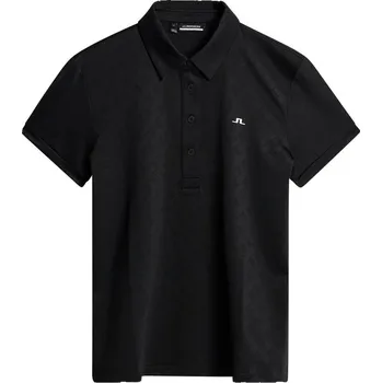 Pánské tričko J.Lindeberg Alaya Jacquard Black L Polo košile