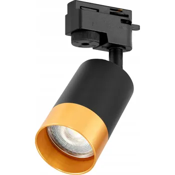 Lištová lampa Reflektor Halogen LED GU10 Černá Zlatá + Měděná