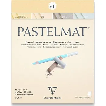 Blok Clairefontaine Pastelmat No.1 - 24 x 30 cm, 12 listů, 360 g