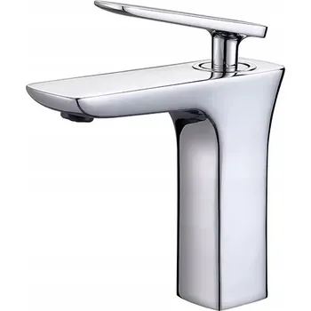 Vodovodní baterie Stojánková umyvadlová baterie Omeble stříbrná