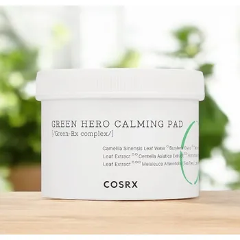 COSRX - One Step Green Hero Calming Pad - Zklidňující pleťové polštářky 70 ks/135ml